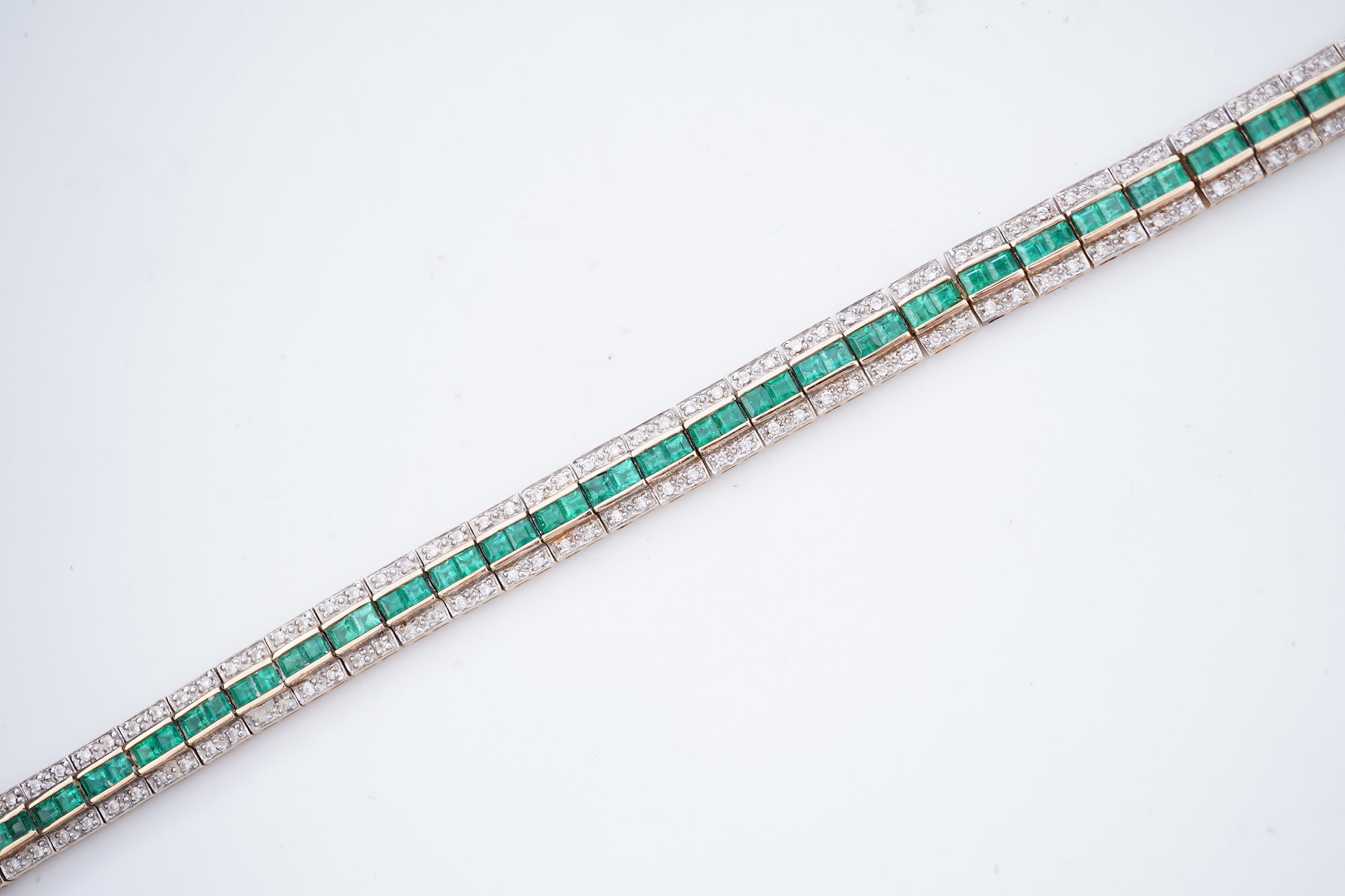 A lady's 2002 gilt steel Raymond Weil quartz wrist watch, with mother of pearl dial and simulated diamond dot numerals, with box and papers.